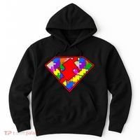 Autism Superhero Puzzle Crest Hoodie thumb 0