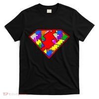 Autism Superhero Puzzle Crest T-Shirt thumb 0