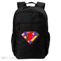 Autism Superhero Puzzle Crest Backpack thumb 0