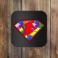 Autism Superhero Puzzle Crest Coaster thumb 0