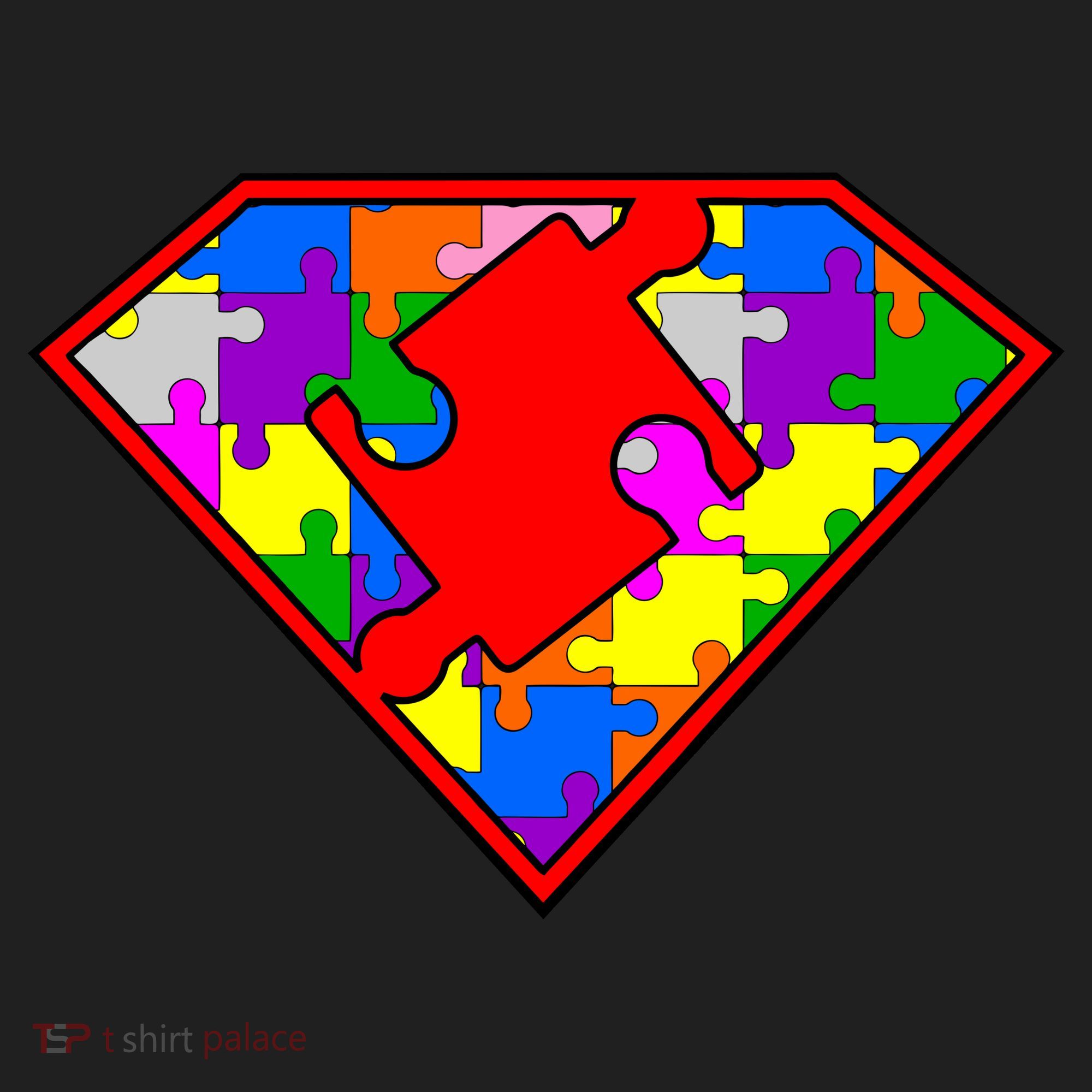 Autism Superhero Puzzle Crest Hat