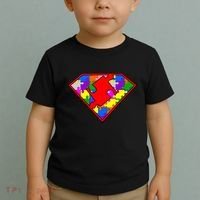 Autism Superhero Puzzle Crest Toddler T-Shirt thumb 2