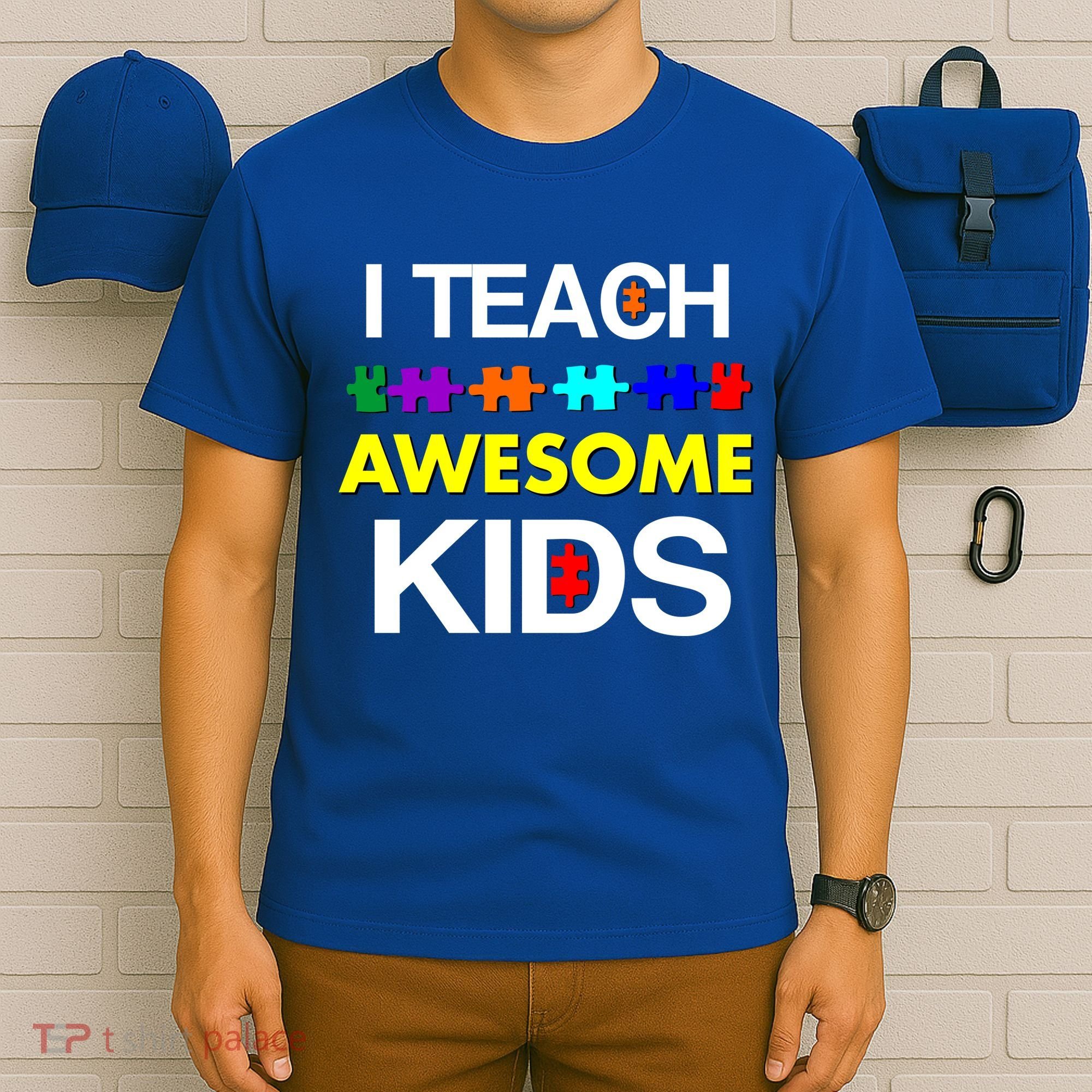 Autism Teacher I Teach Awesome Kids T-Shirt