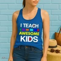 Autism Teacher I Teach Awesome Kids Women's Tank Top thumb 2