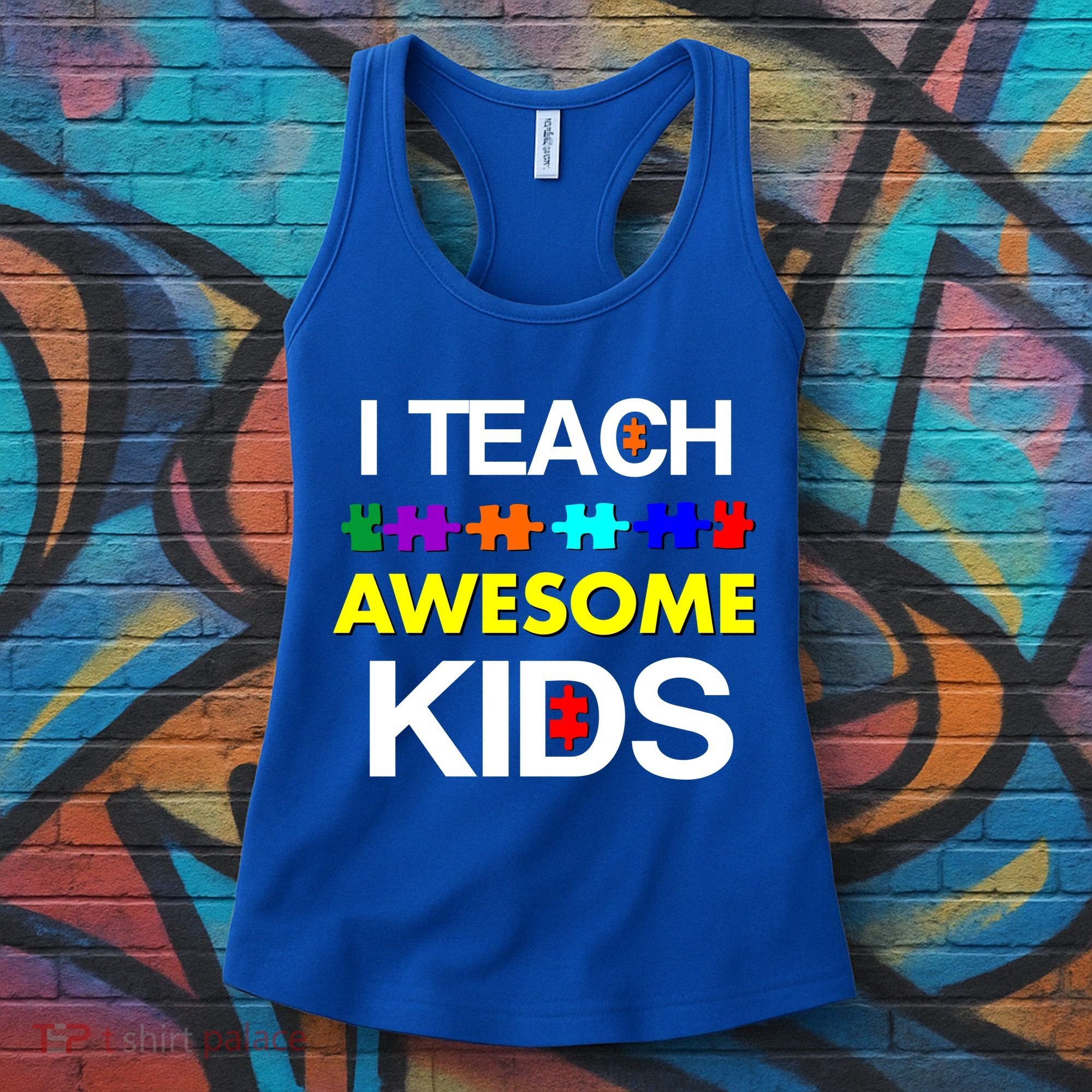 Autism Teacher I Teach Awesome Kids Women's Tank Top