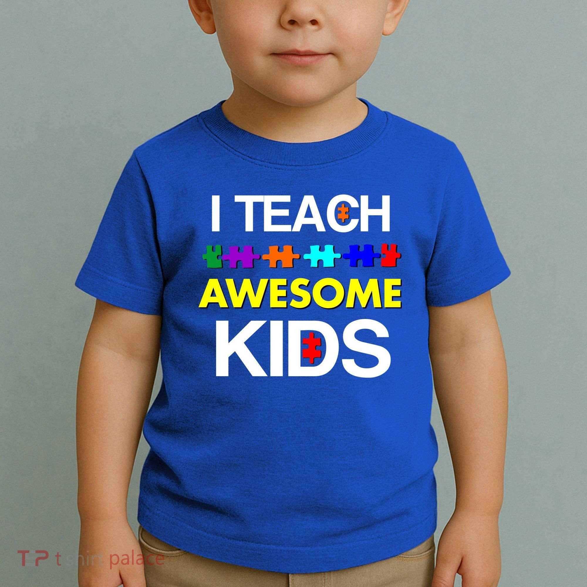 Autism Teacher I Teach Awesome Kids Toddler T-Shirt