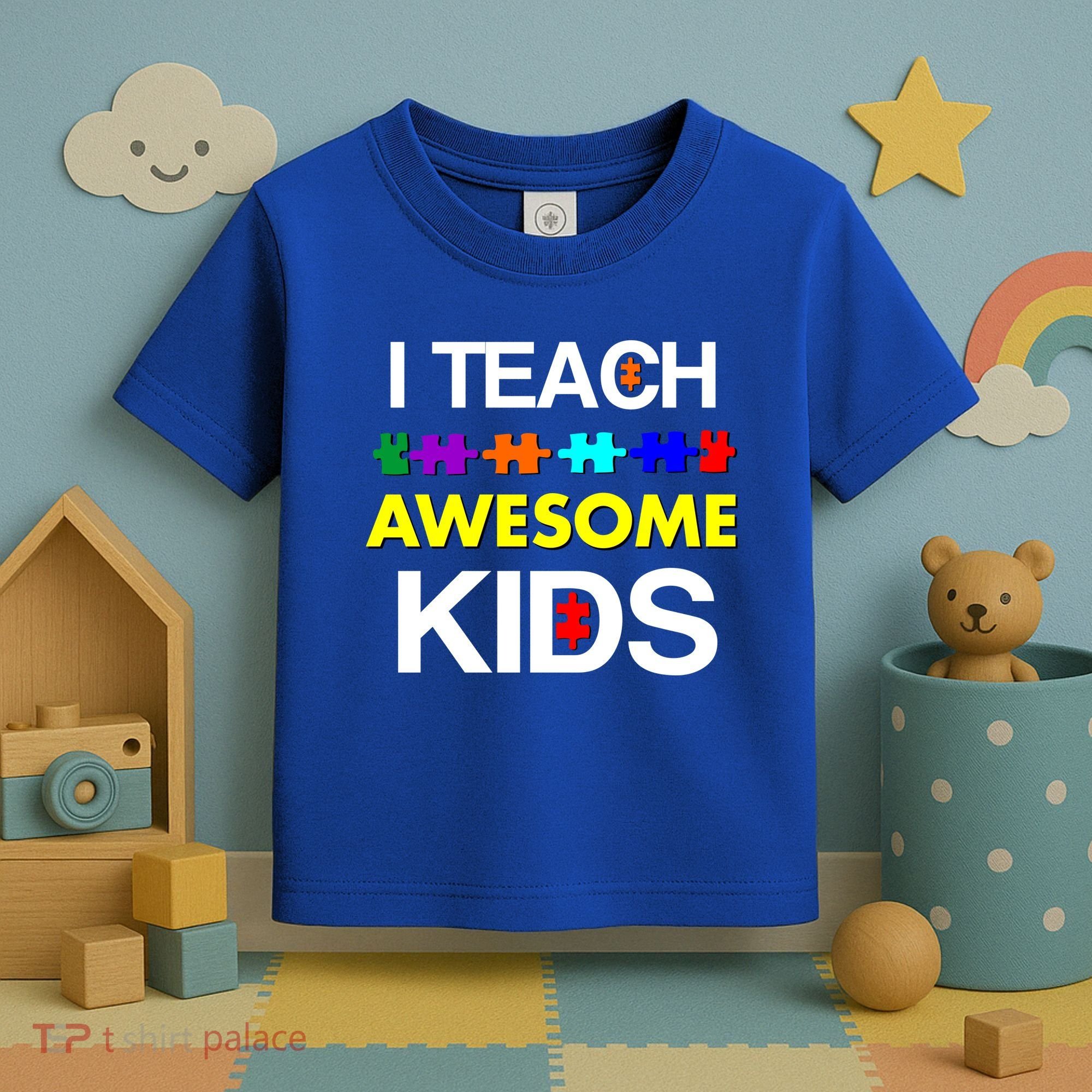 Autism Teacher I Teach Awesome Kids Toddler T-Shirt