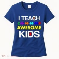 Autism Teacher I Teach Awesome Kids Women's T-Shirt thumb 0