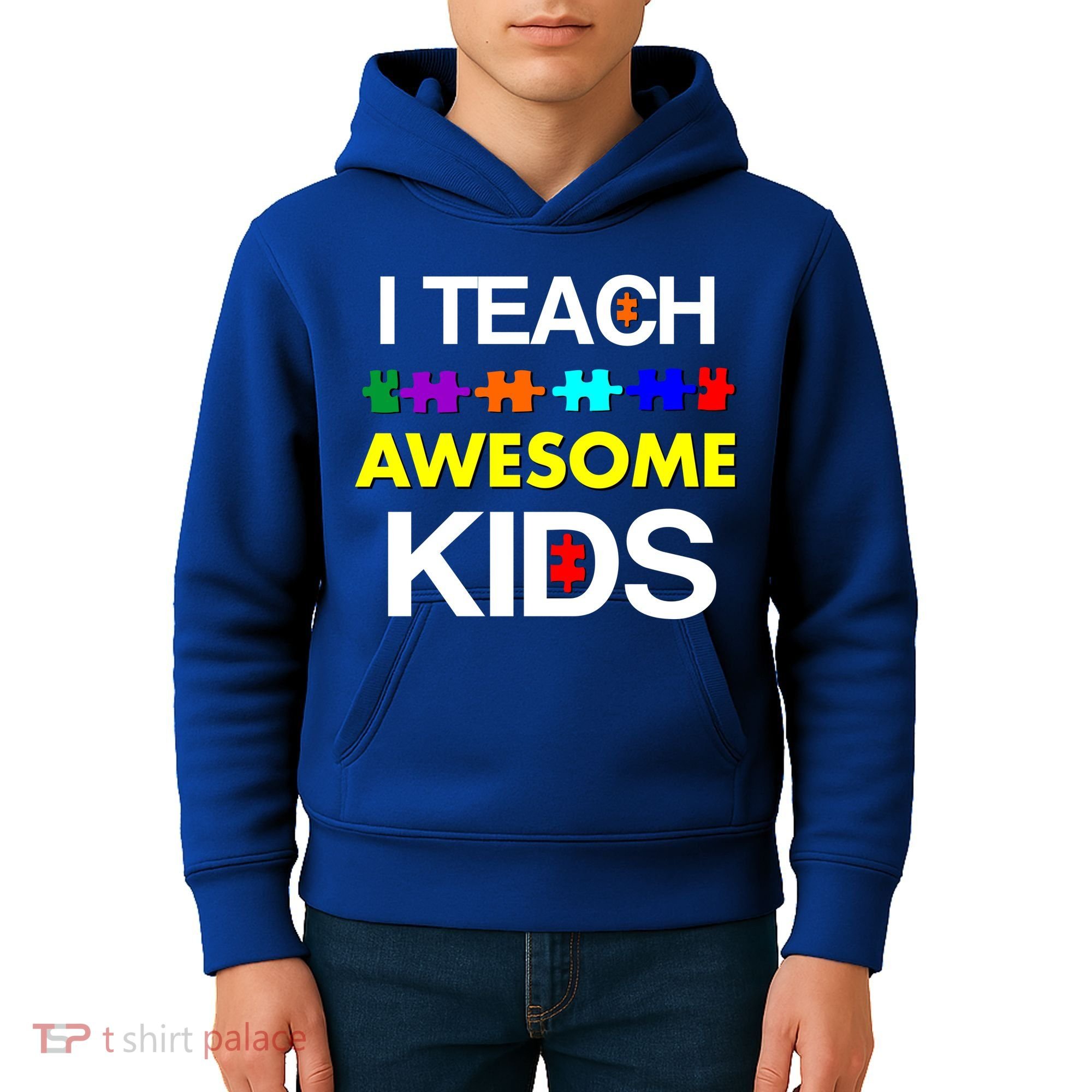 Autism Teacher I Teach Awesome Kids Kids Hoodie