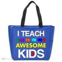 Autism Teacher I Teach Awesome Kids Tote Bag thumb 0