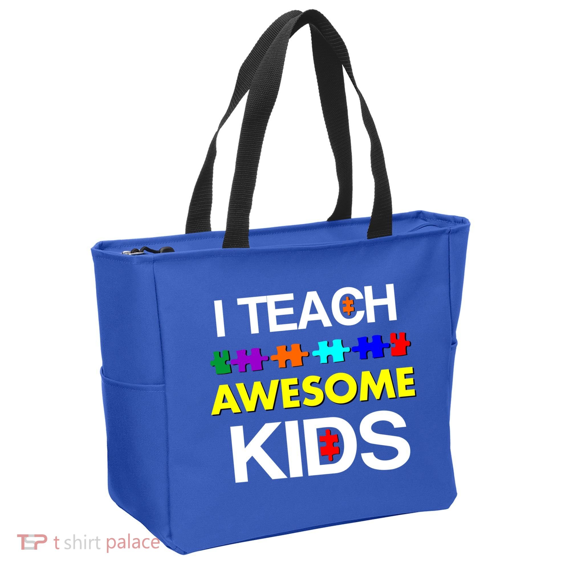 Autism Teacher I Teach Awesome Kids Tote Bag