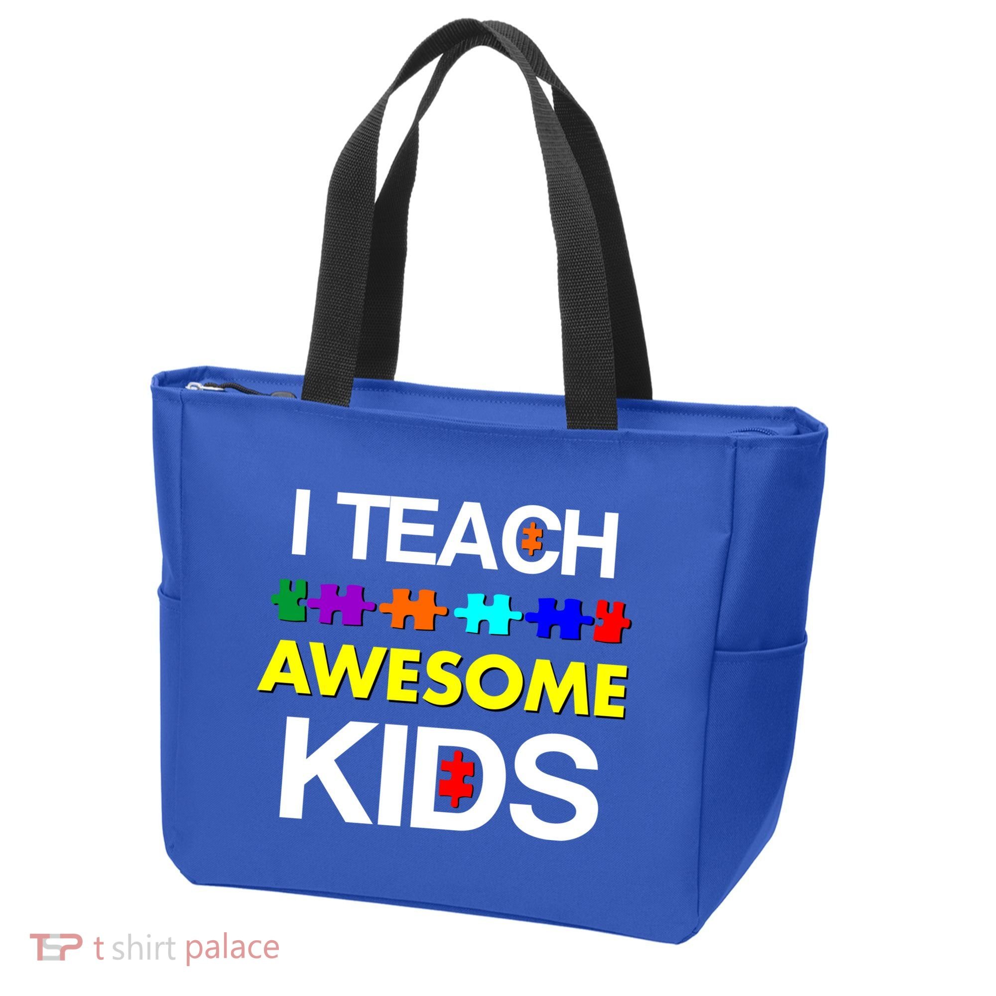Autism Teacher I Teach Awesome Kids Tote Bag