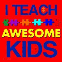 Autism Teacher I Teach Awesome Kids Santa Hat thumb 1