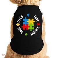 Autism Teacher Teach Love Hope Inspire  Doggie Tank thumb 0