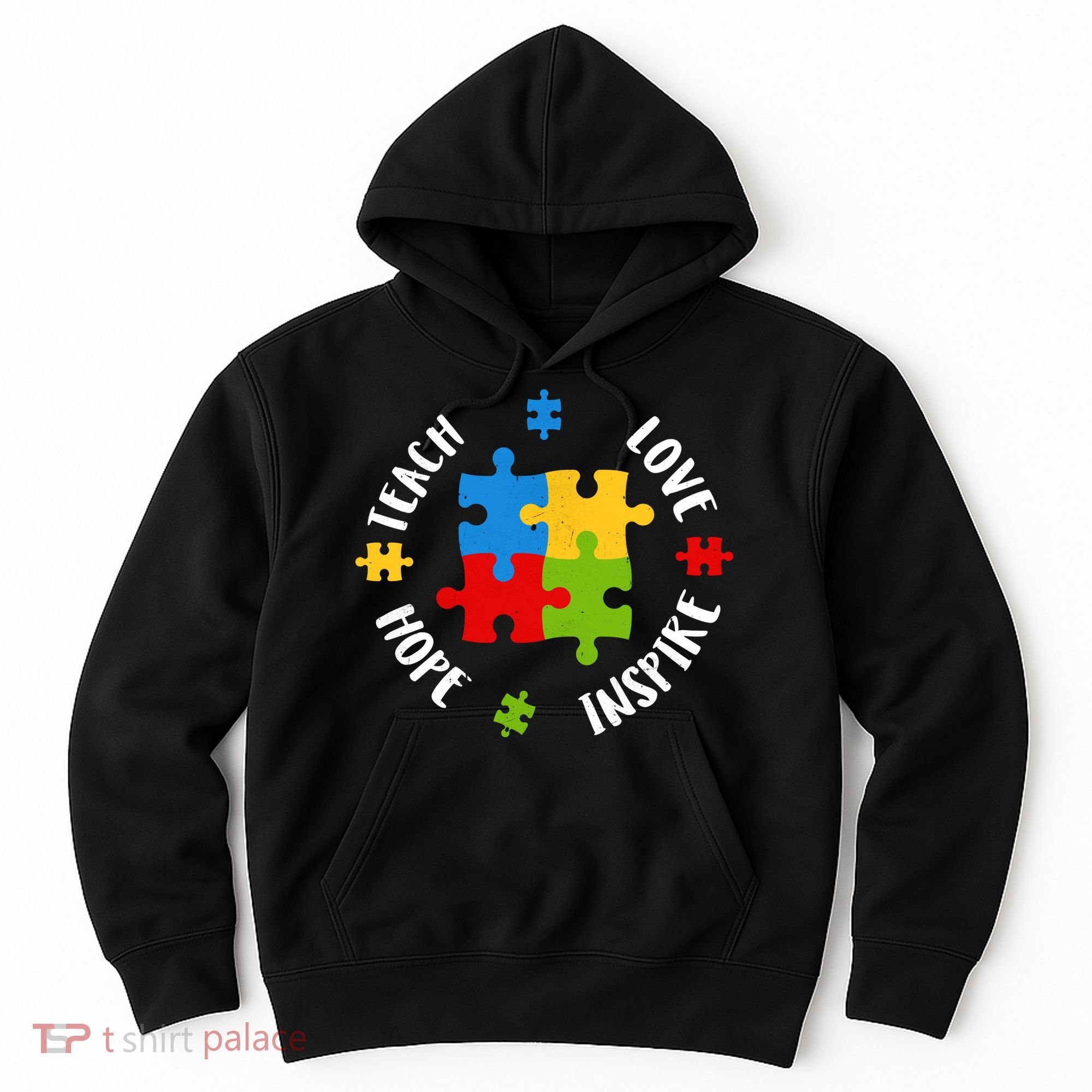 Autism Teacher Teach Love Hope Inspire  Hoodie