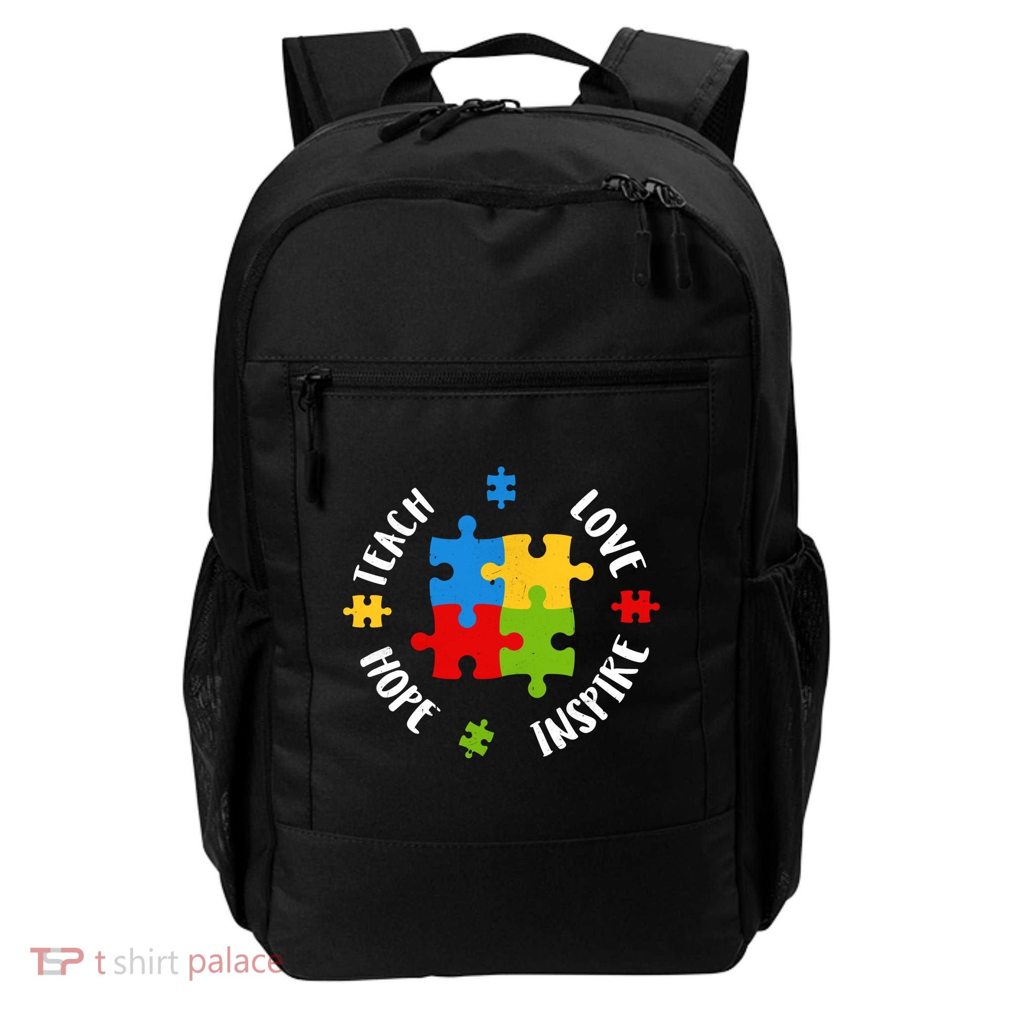 Autism Teacher Teach Love Hope Inspire  Backpack