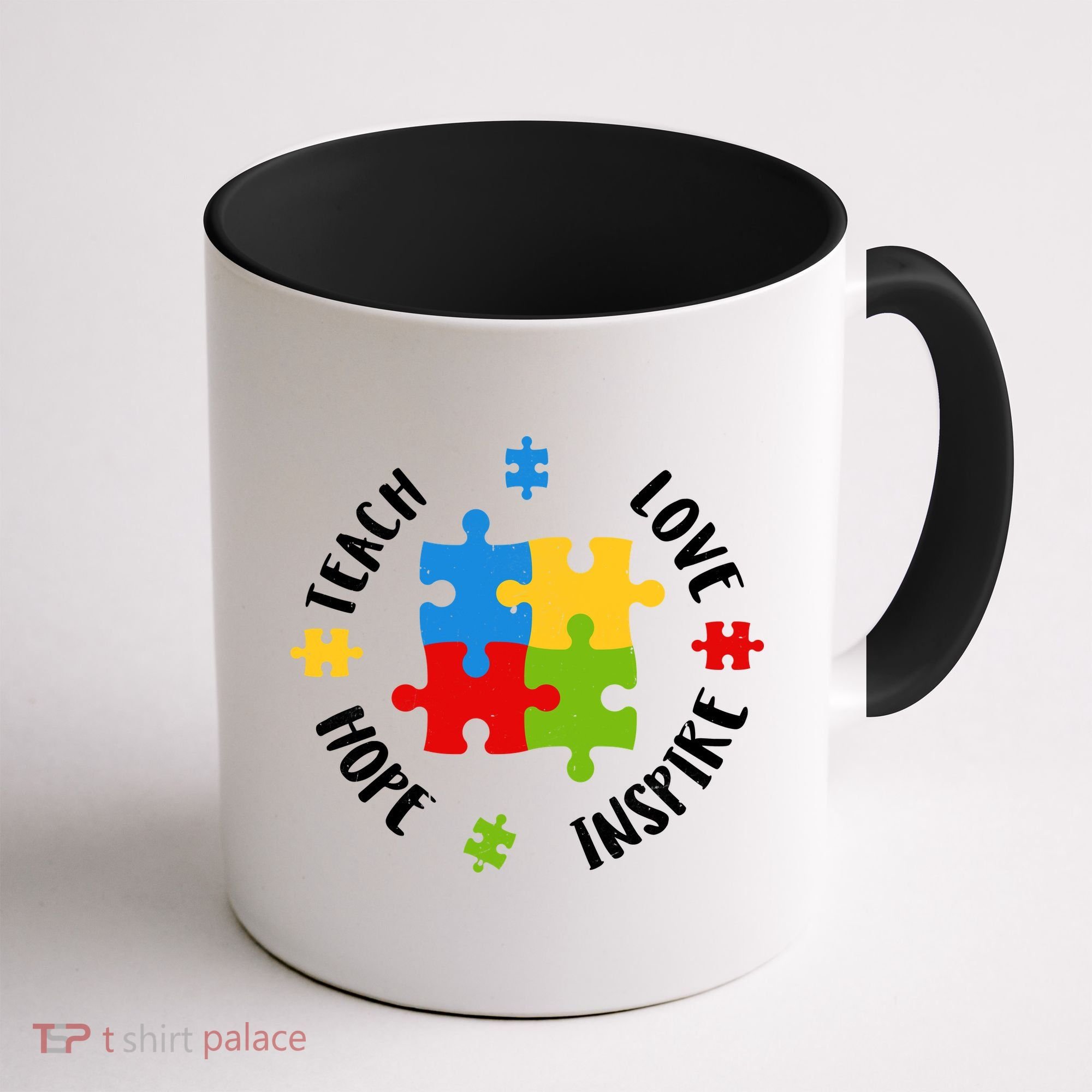Autism Teacher Teach Love Hope Inspire  Coffee Mug