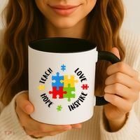 Autism Teacher Teach Love Hope Inspire  Coffee Mug thumb 3