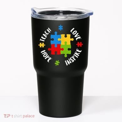 Autism Teacher Teach Love Hope Inspire  Tumbler