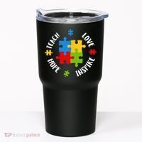 Autism Teacher Teach Love Hope Inspire  Tumbler thumb 0