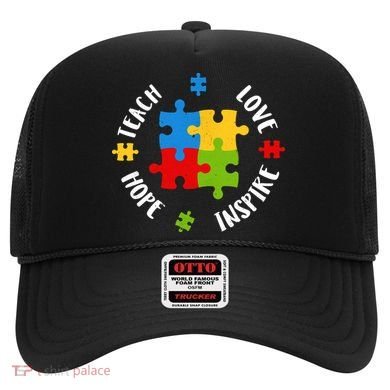 Autism Teacher Teach Love Hope Inspire  Hat