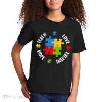 Autism Teacher Teach Love Hope Inspire  Kids T-Shirt thumb 2