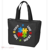 Autism Teacher Teach Love Hope Inspire  Tote Bag thumb 3