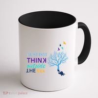 Autism Think Outside The Box Coffee Mug thumb 1