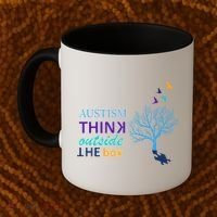 Autism Think Outside The Box Coffee Mug thumb 2