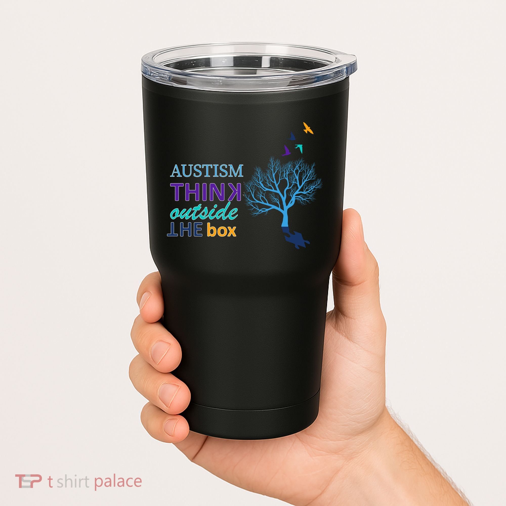 Autism Think Outside The Box Tumbler