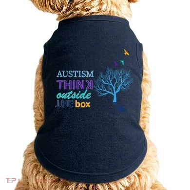 Autism Think Outside The Box Doggie Tank