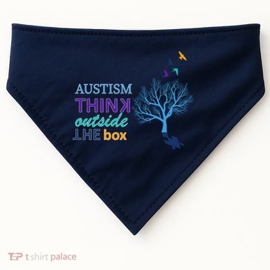 Autism Think Outside The Box USA-Made Doggie Bandana