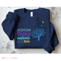 Autism Think Outside The Box Sweatshirt thumb 2