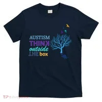 Autism Think Outside The Box T-Shirt thumb 0