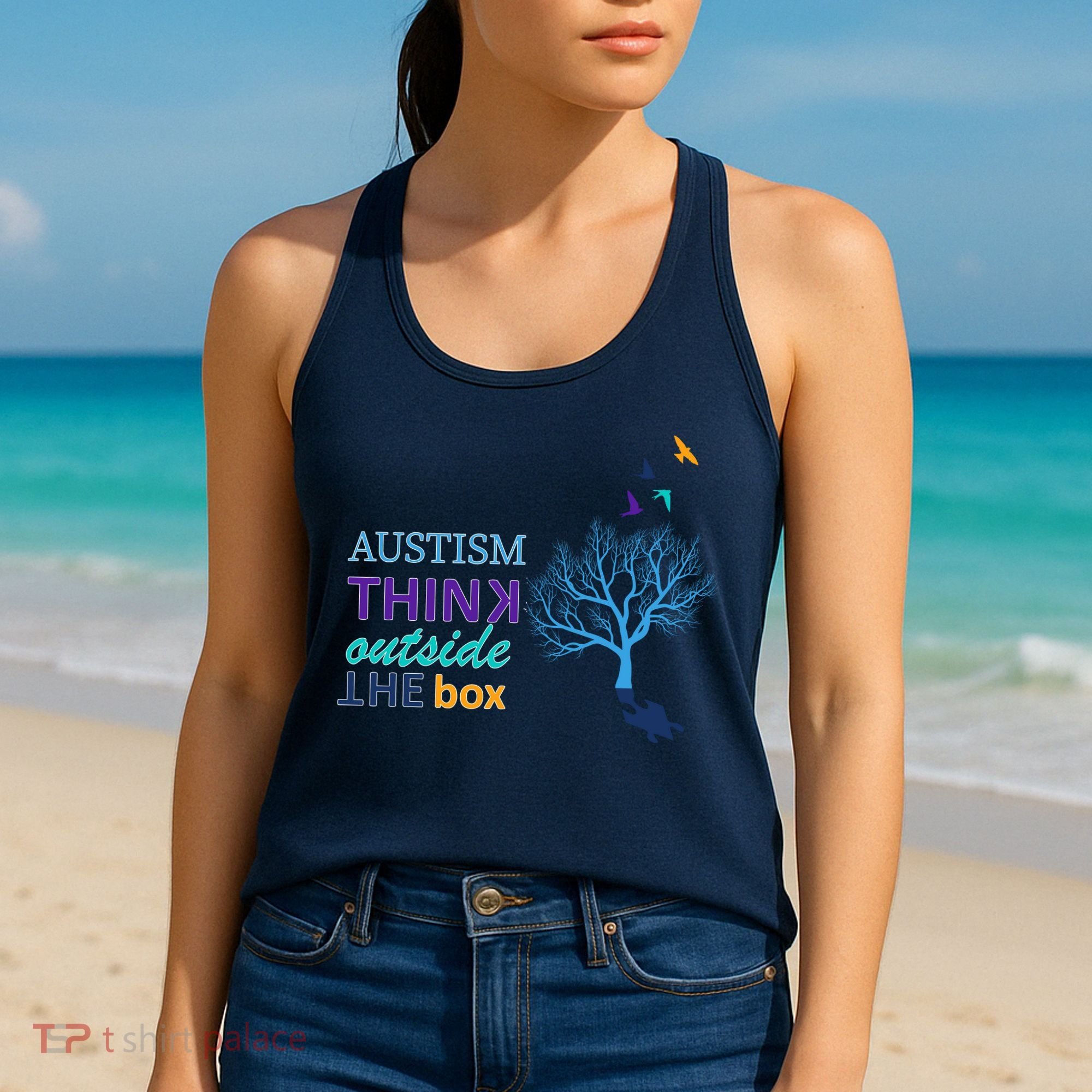 Autism Think Outside The Box Women's Tank Top