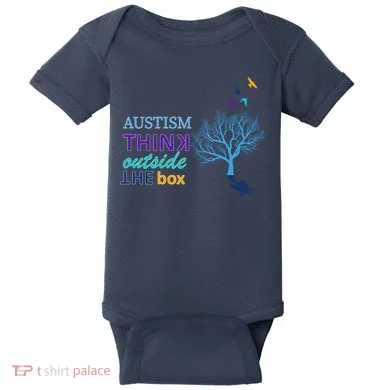 Autism Think Outside The Box Baby Bodysuit