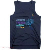 Autism Think Outside The Box Tank Top thumb 0