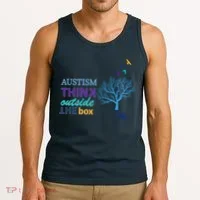 Autism Think Outside The Box Tank Top thumb 3