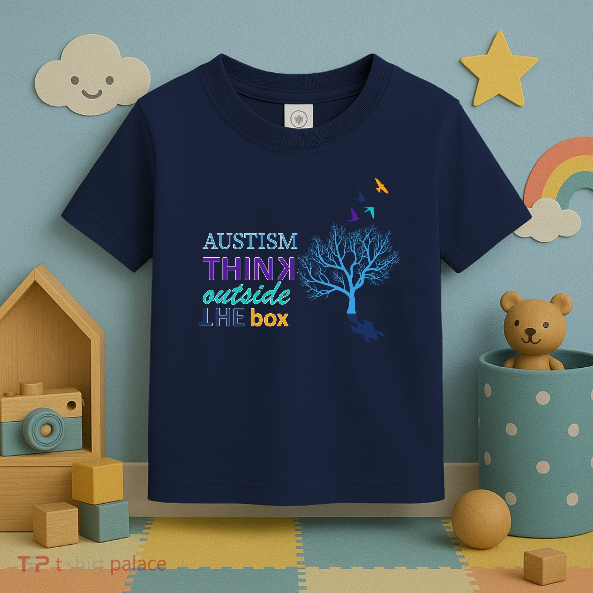 Autism Think Outside The Box Toddler T-Shirt