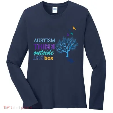 Autism Think Outside The Box Women's Long Sleeve Shirt