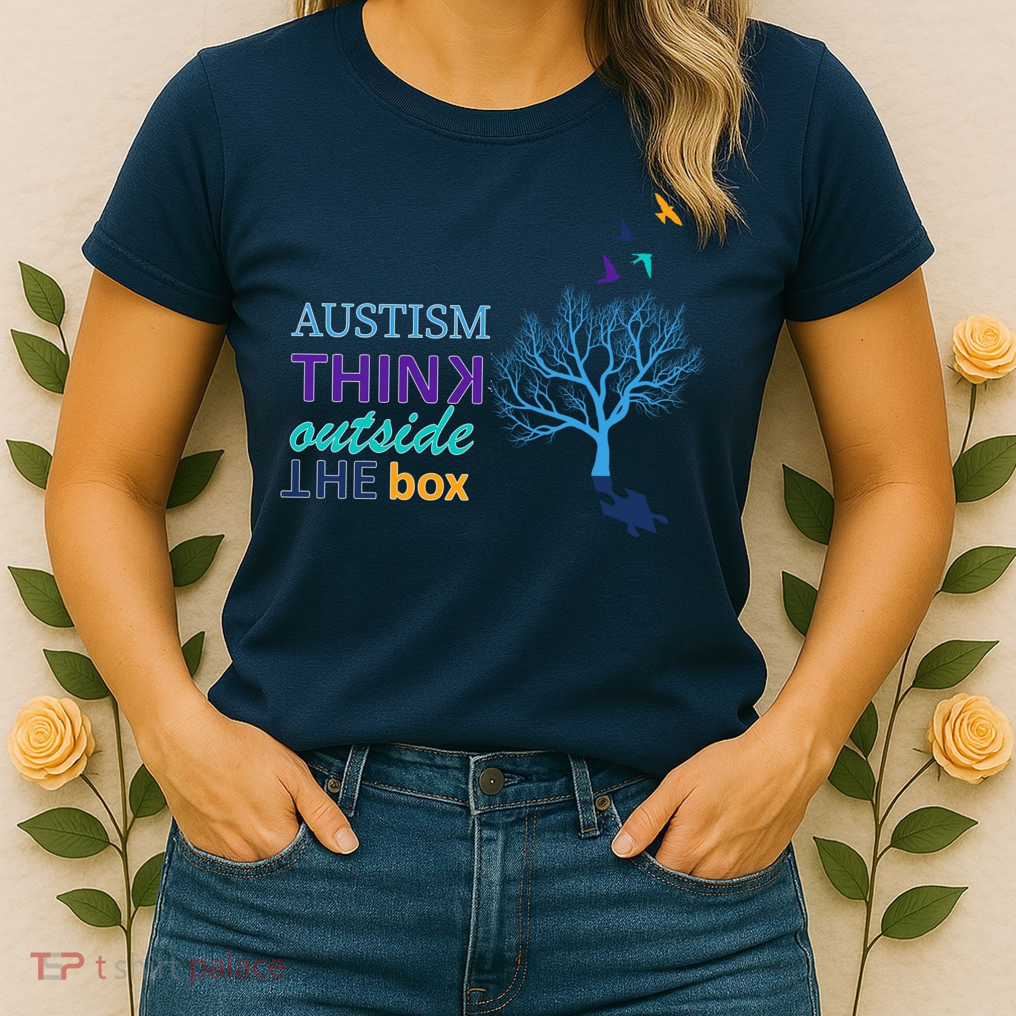 Autism Think Outside The Box Women's T-Shirt