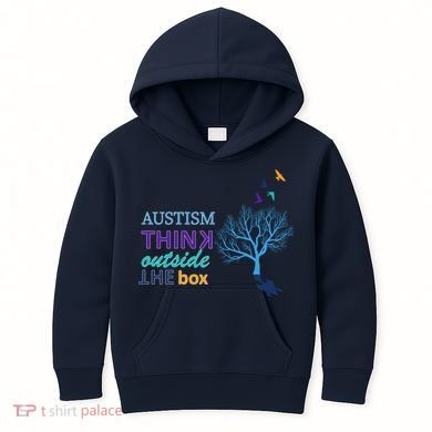 Autism Think Outside The Box Kids Hoodie