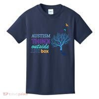 Autism Think Outside The Box Kids T-Shirt thumb 0