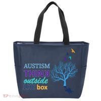 Autism Think Outside The Box Tote Bag thumb 0