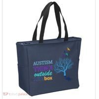 Autism Think Outside The Box Tote Bag thumb 2