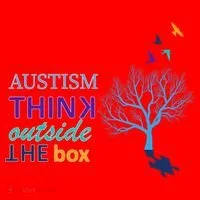 Autism Think Outside The Box Santa Hat thumb 1