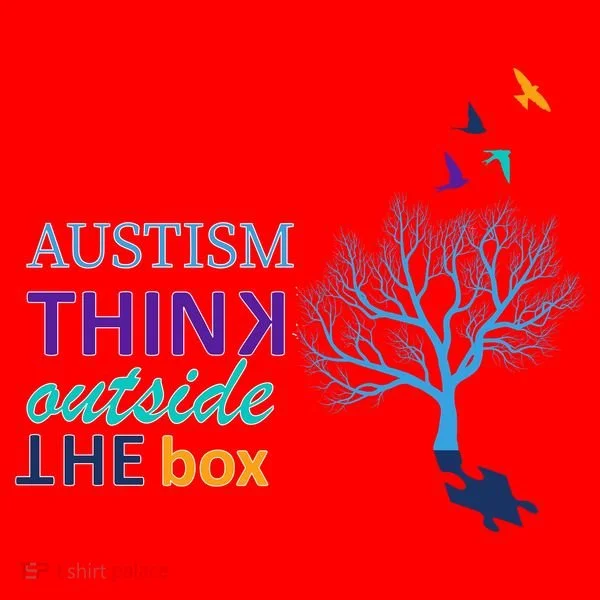 Autism Think Outside The Box Santa Hat