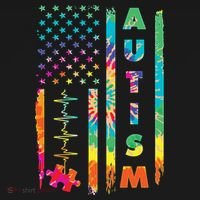 Autism Tie Dye US Flag Colorful Women's Tank Top thumb 5