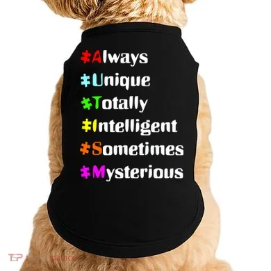 Autism Tips Awareness Doggie Tank