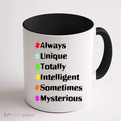 Autism Tips Awareness Coffee Mug back
